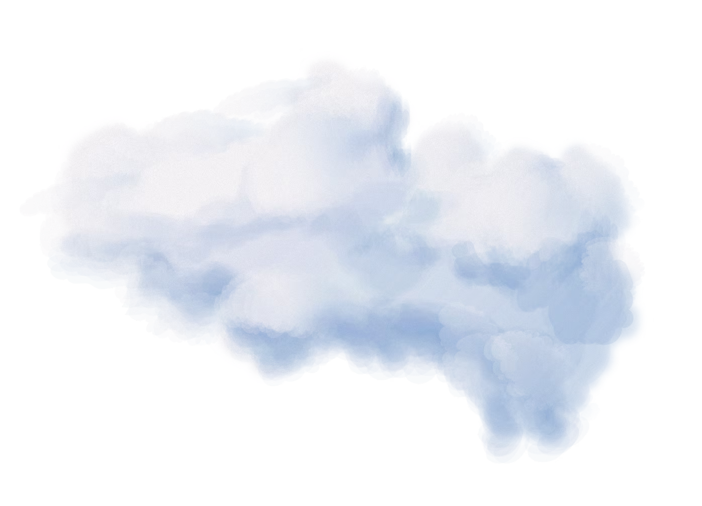 Nube decorativa en el cielo